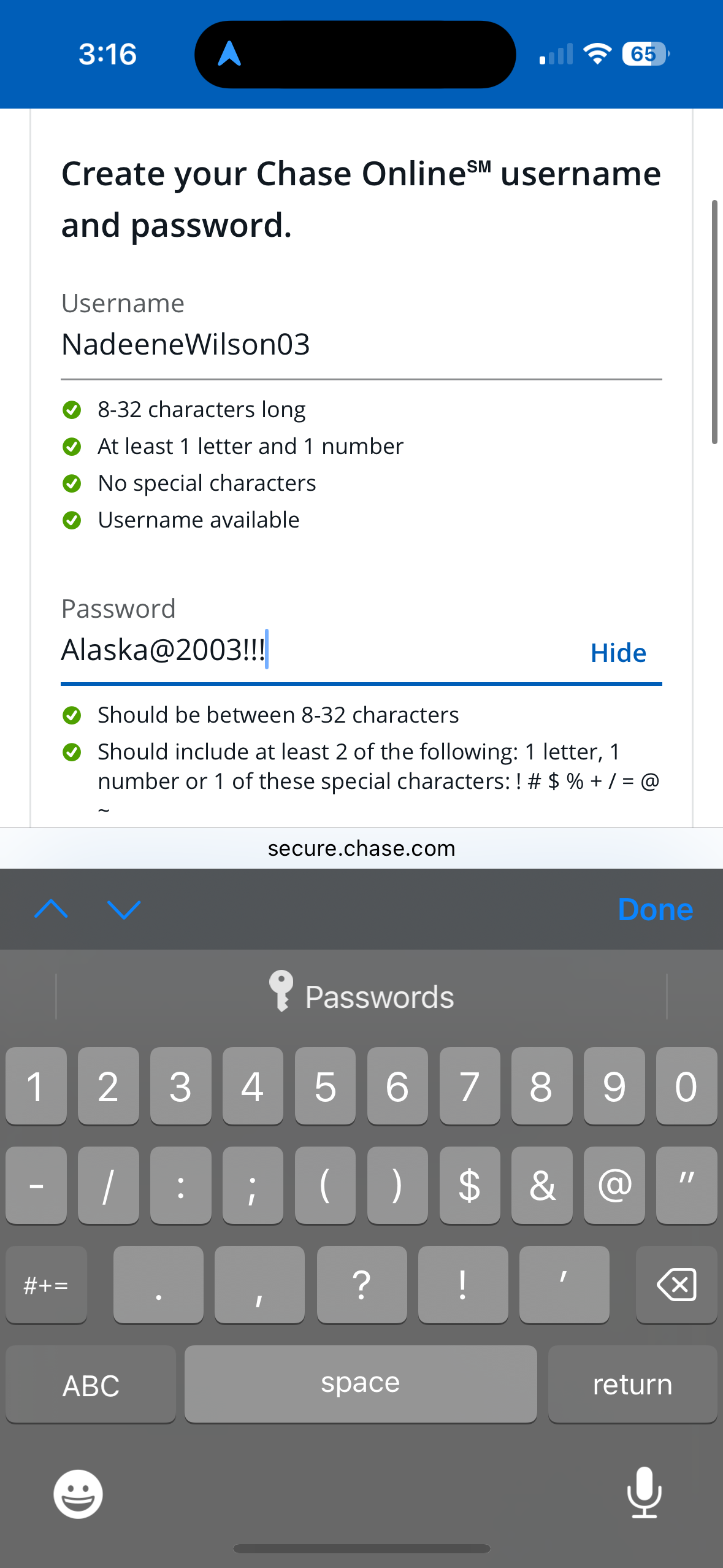 Passwords