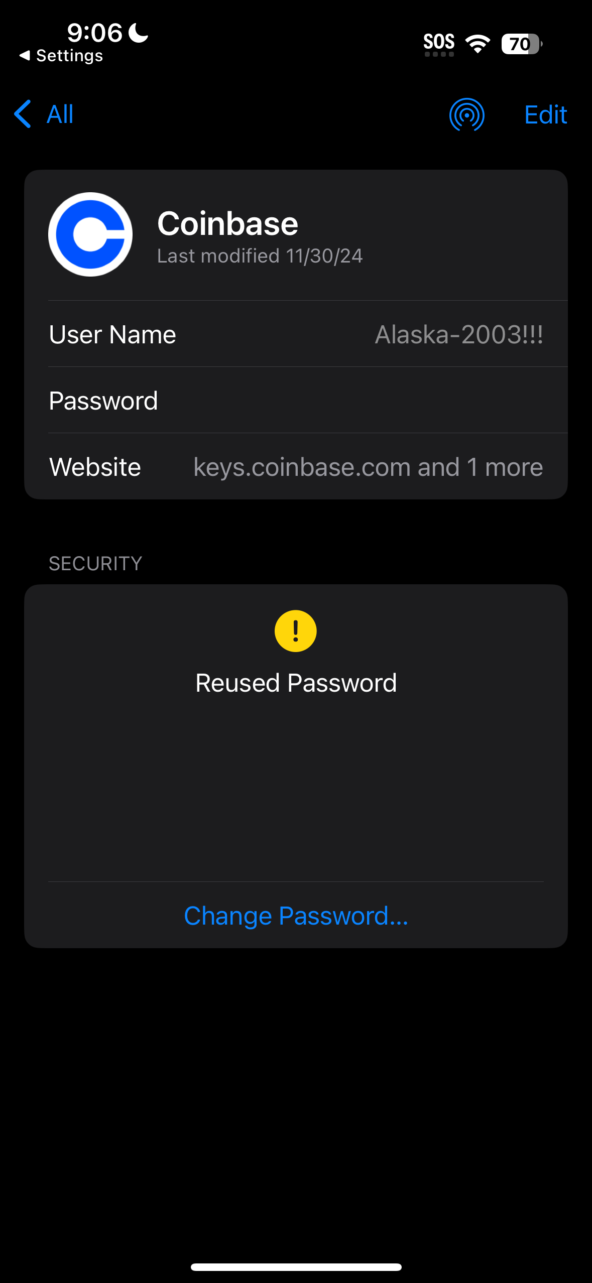 Passwords