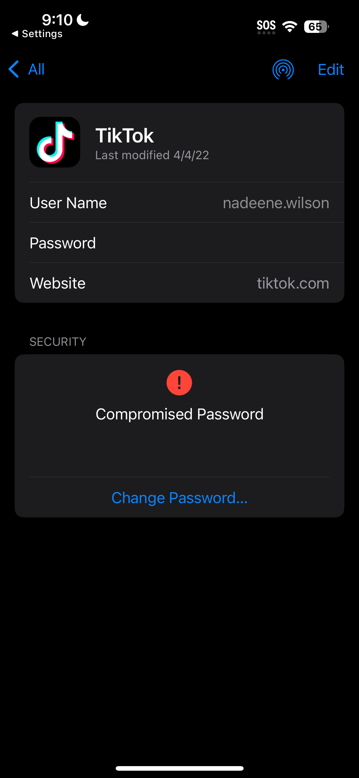 Passwords