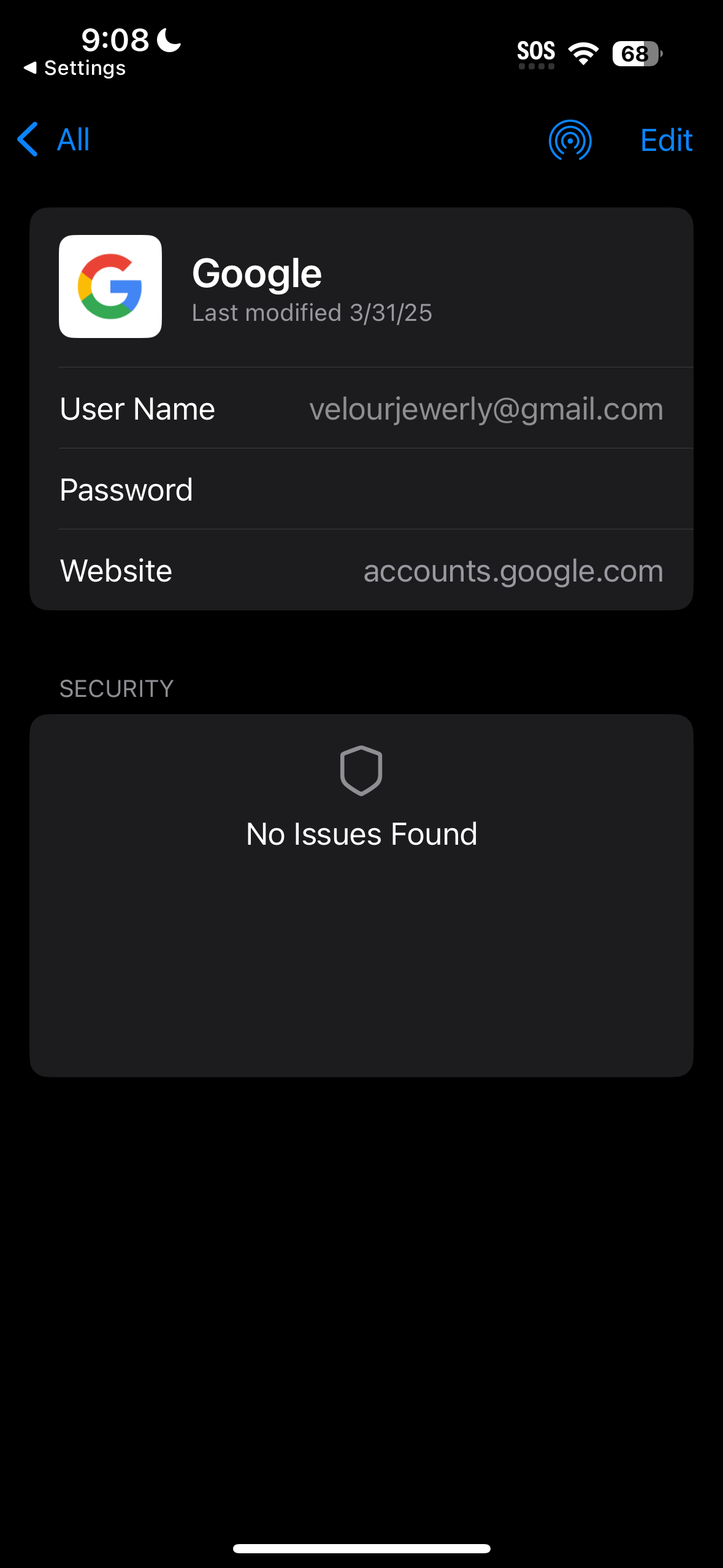 Passwords